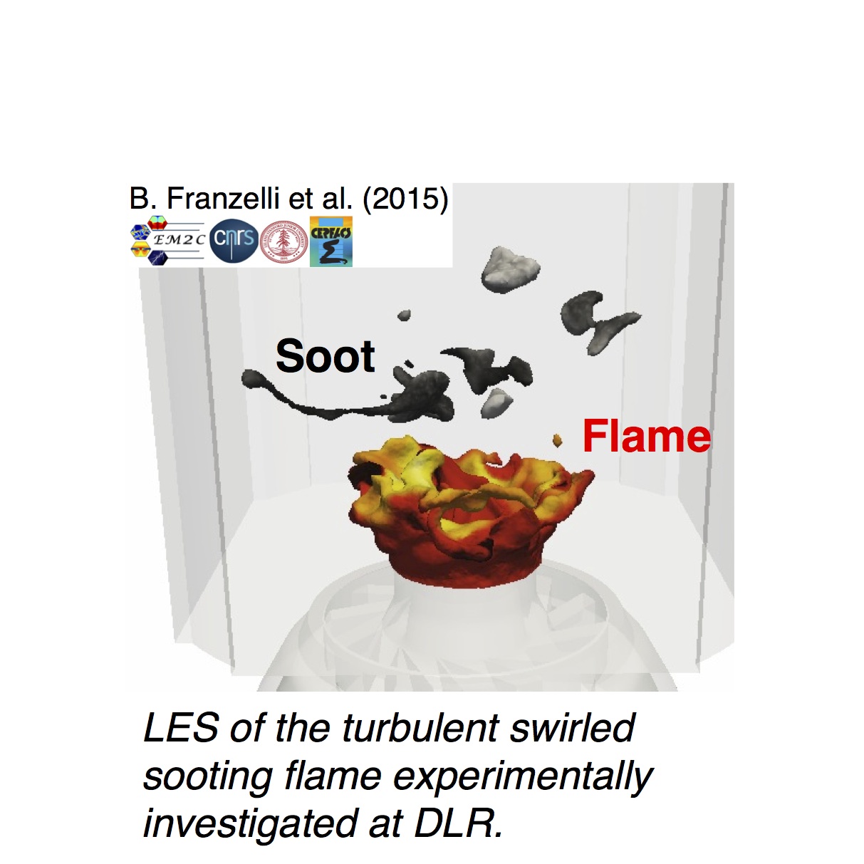 LES of FIRST sooting flame